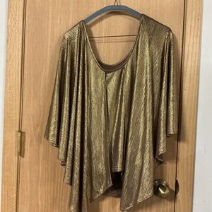 Elegant Gold Women's Top